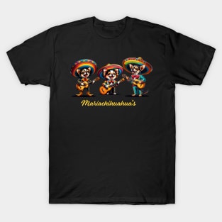 Mariachihuahua's Funny Mariachi Chihuahua Traditional Guitar player Sombrero T-Shirt